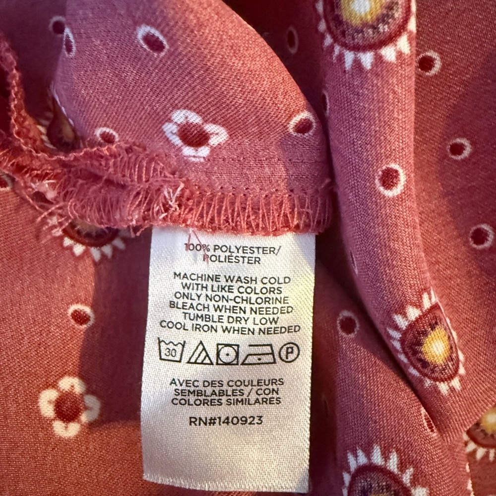 LOFT Dark Pink Floral Patterned Blouse - Picture 5 of 5
